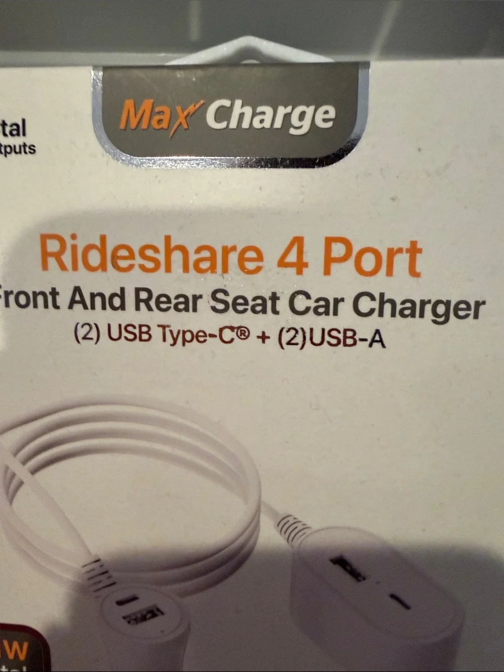 Rideshare 4-Port Car Charger